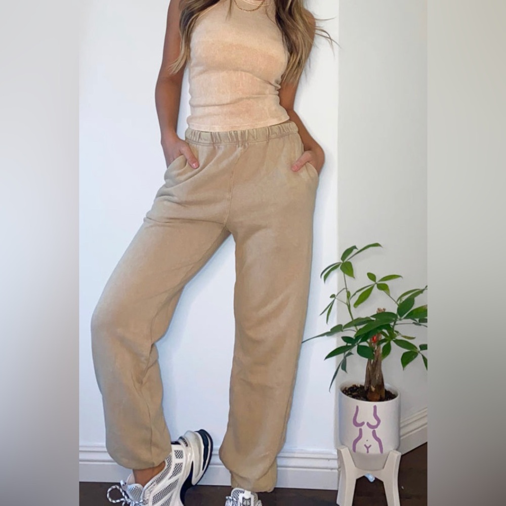 HONEYBUM Tan Joggers